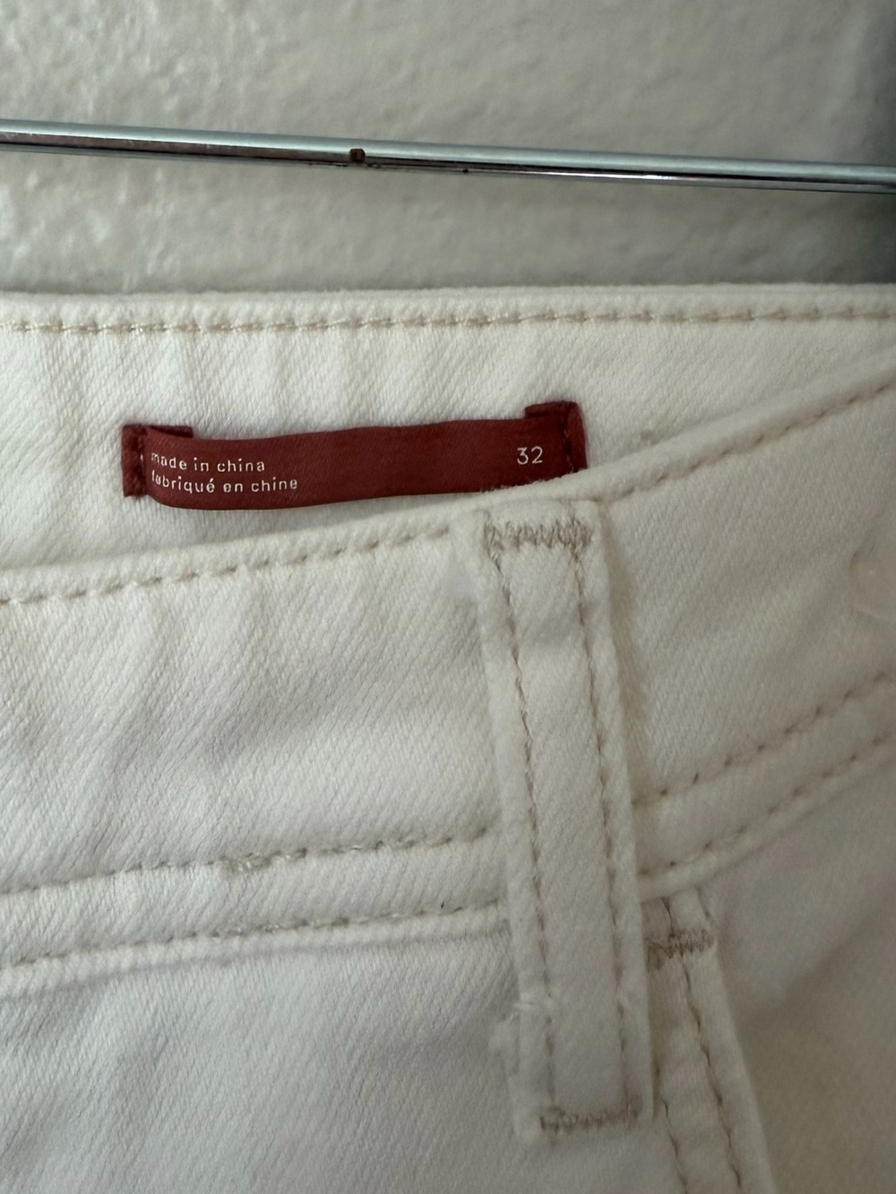 anthropologie pilcro distressed slim boyfriend jeans white women’s 32 - Picture 5 of 5